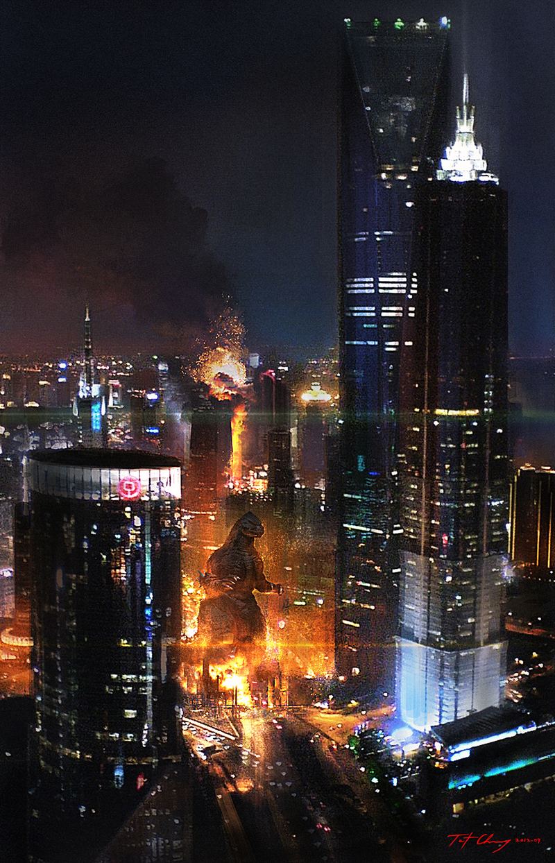 Illustration for article titled Astounding Concept Art of Cities Being Demolished